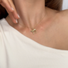 14K Gold Modern Unisex Chai Pendant Necklace