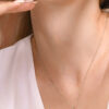 Stunning Mid Size Silver Geometric Chai Necklace for Him & Her