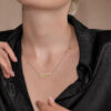 14K Gold Double Thickness Veahavta ”ואהבת” Hebrew Pendant