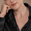 14K Gold Double Thickness Veahavta ”ואהבת” Hebrew Pendant