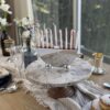 Shiny Aluminum Kids Hanukkah Menorah and Shabbat Candlesticks