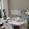 Shiny Aluminum Kids Hanukkah Menorah and Shabbat Candlesticks