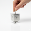 Large Texture Kotel Wall Dreidel Made From Sterling Silver