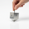 Large Texture Kotel Wall Dreidel Made From Sterling Silver