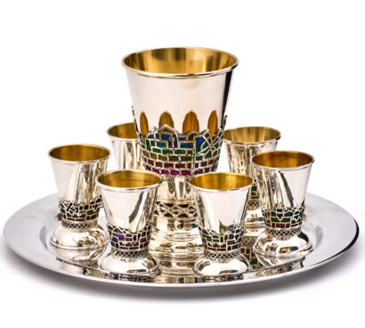Anodized Aluminum Plate for Liquor Cups with Silver Look