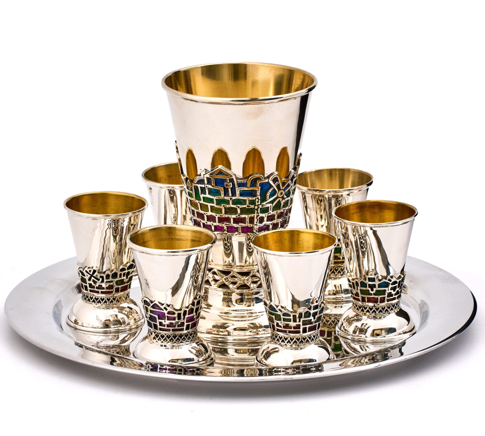 Anodized Aluminum Plate for Liquor Cups with Silver Look