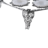 Royal Filigree Elevated Passover Seder Plate with White Onyx Bowls