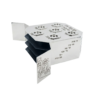 Three Tiered Contemporary Square Silver Seder Plate with Ha Lachma Anya