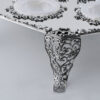 Royal Filigree Elevated Passover Seder Plate with White Onyx Bowls