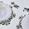 Royal Filigree Elevated Passover Seder Plate with White Onyx Bowls