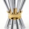 Special Contemporary Tall Sterling Silver Candelabra with 10 Arms