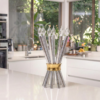 Special Contemporary Tall Sterling Silver Candelabra with 10 Arms