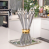 Special Contemporary Tall Sterling Silver Candelabra with 10 Arms