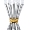 Special Contemporary Tall Sterling Silver Candelabra with 10 Arms
