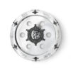 Large Yemenite Crown Filigree Silver Seder Plate on Ornate Feet