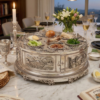 3 Tier Matzah Chamber Pure Silver Seder Plate with Exodus Story