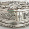 3 Tier Matzah Chamber Pure Silver Seder Plate with Exodus Story
