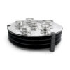 Extra Large Modern Silver Passover Seder Plate with Open Body