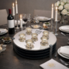 Extra Large Modern Silver Passover Seder Plate with Open Body