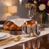 Shiny Flower Travel Shabbat Candlesticks – Maintenance Free