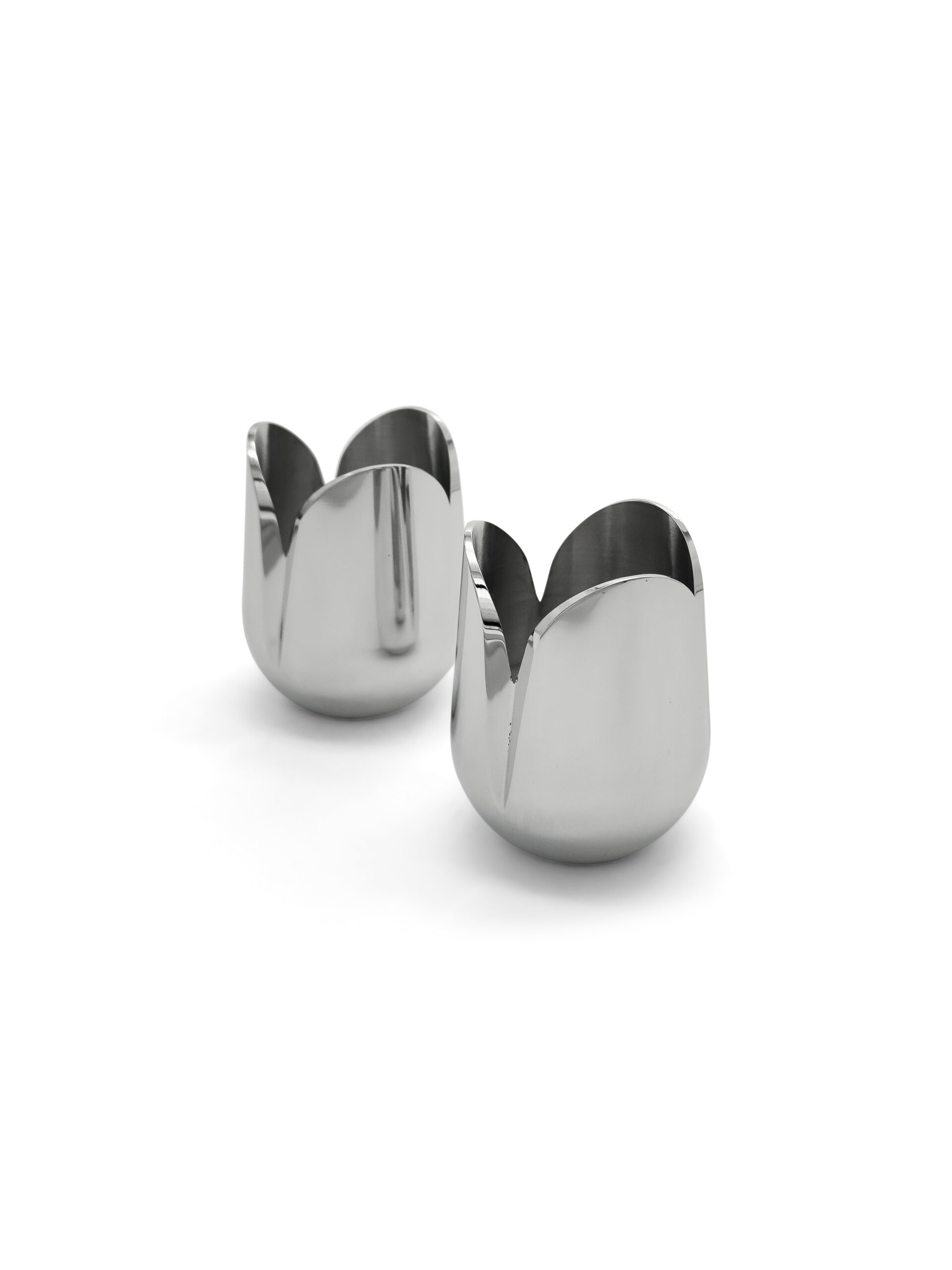 Shiny Flower Travel Shabbat Candlesticks – Maintenance Free