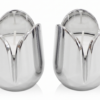 Shiny Flower Travel Shabbat Candlesticks – Maintenance Free