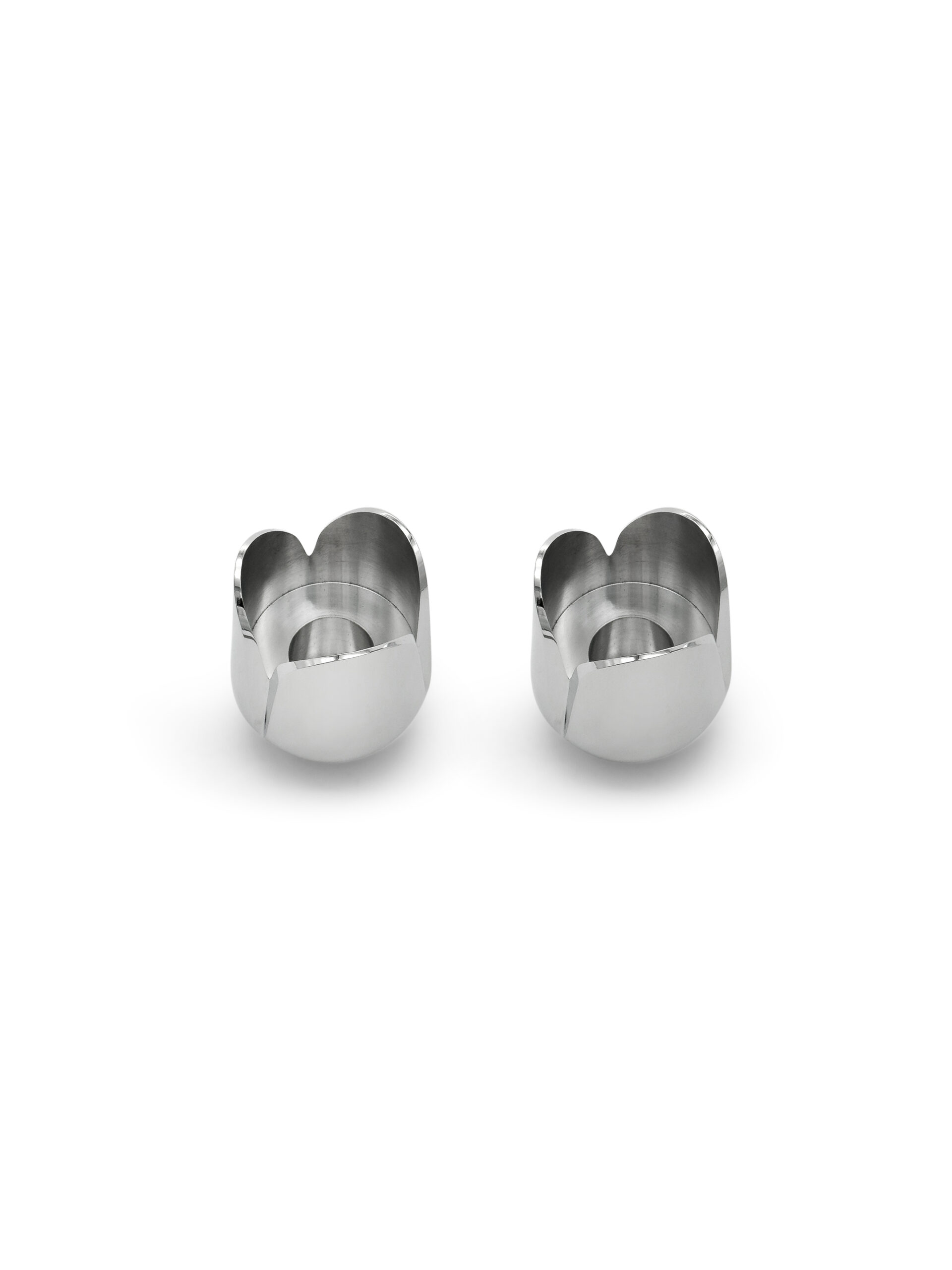 Shiny Flower Travel Shabbat Candlesticks – Maintenance Free