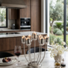 Shine Silver Tulip Candelabra From Aluminum That Non-Tarnish