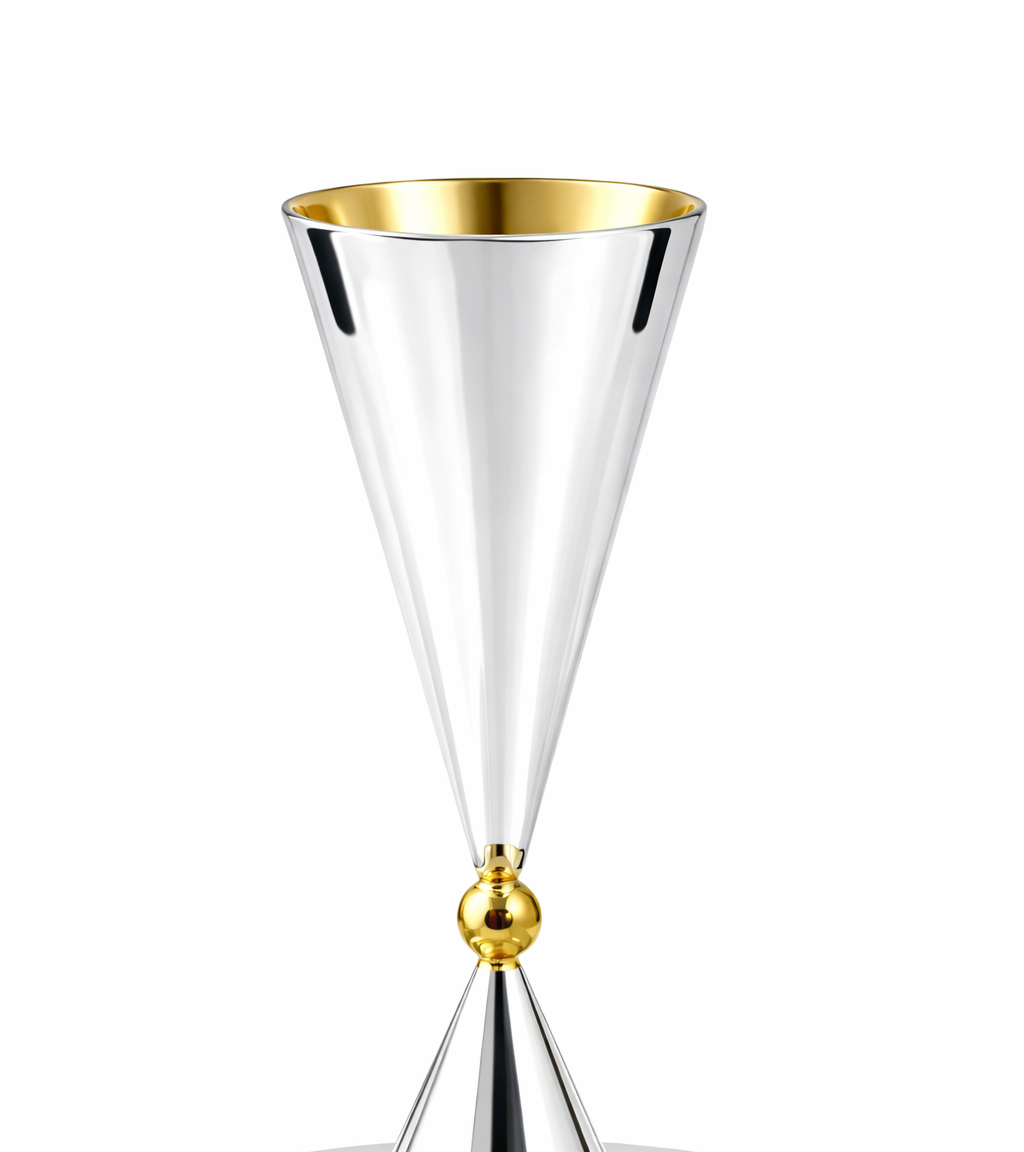 Contemporary Sterling Silver Floral Havdalah Set with Petals