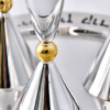 Contemporary Sterling Silver Floral Havdalah Set with Petals