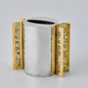 Slanted-Top Modern Sterling Silver Havdalah Set with Arch Handles