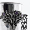 Sterling Silver Netilat Yadayim Semicircular Gold Blessing Handles