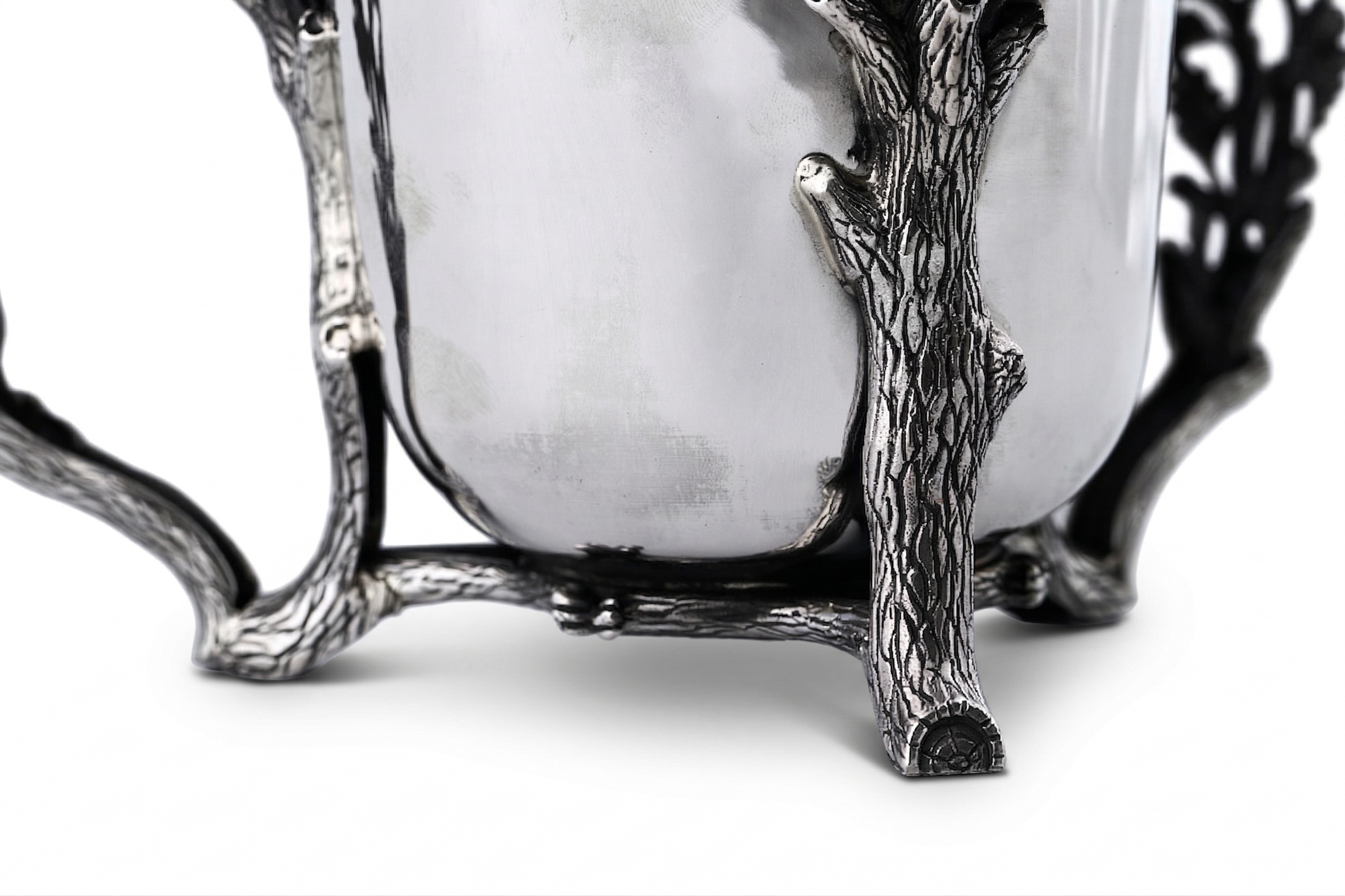 Sterling Silver Netilat Yadayim Semicircular Gold Blessing Handles