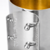 Sterling Silver Netilat Yadayim Semicircular Gold Blessing Handles
