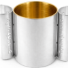 Sterling Silver Netilat Yadayim Semicircular Gold Blessing Handles