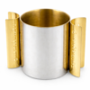 Sterling Silver Netilat Yadayim Semicircular Gold Blessing Handles