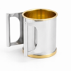 Contemporary Two-Tone Sterling Silver Washing Cup Parallel Handles
