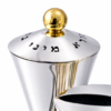Contemporary Sterling Silver Floral Havdalah Set with Petals