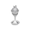 Contemporary Sterling Silver Floral Havdalah Set with Petals