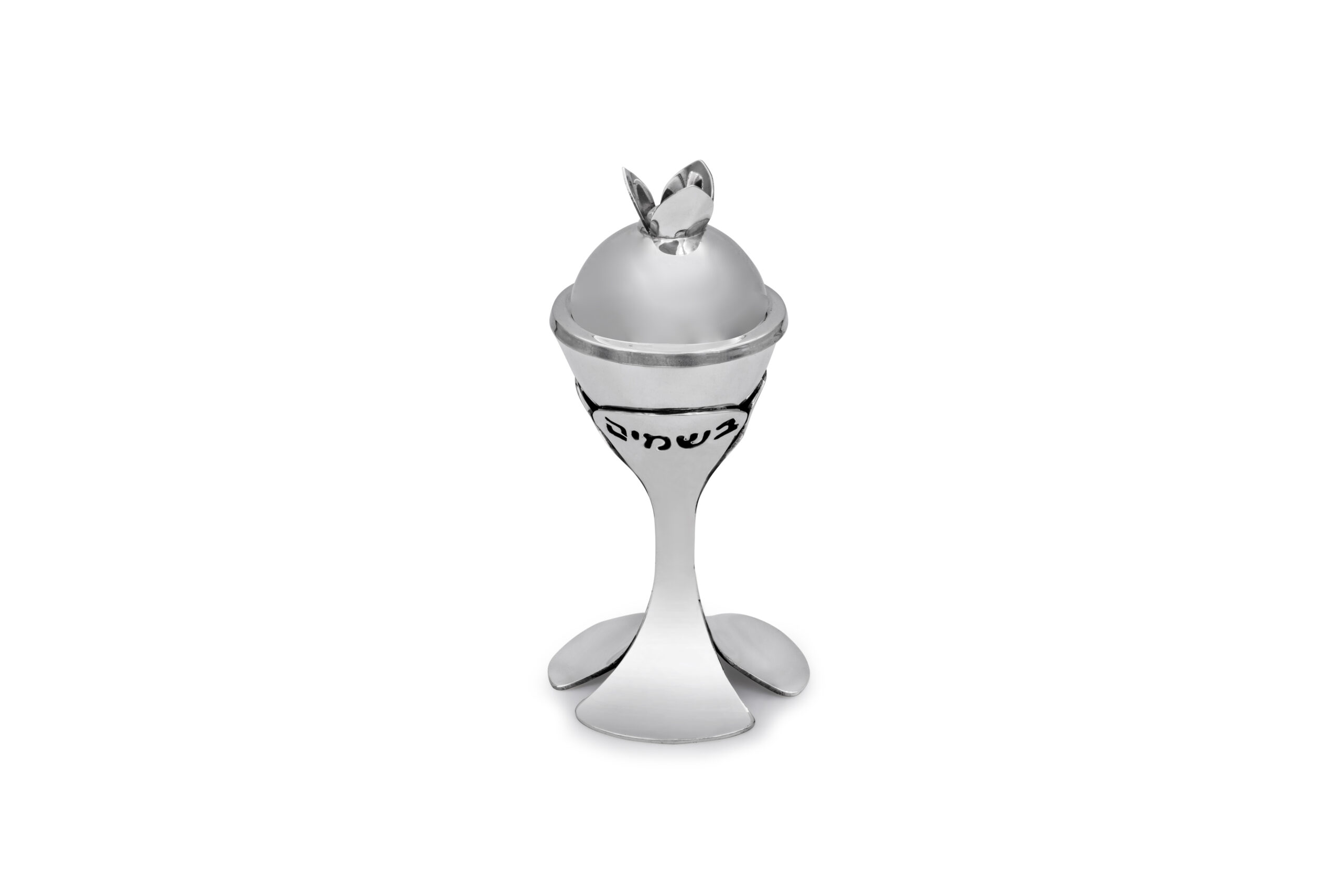 Contemporary Sterling Silver Floral Havdalah Set with Petals
