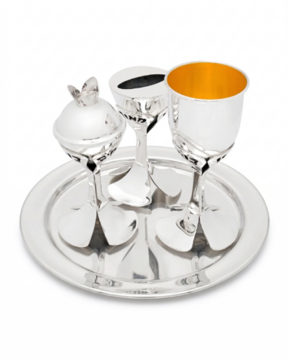 Anodized Aluminum Plate for Liquor Cups with Silver Look