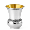 Sterling Silver Filigree Kiddush Cup Set with Eight Cups and Tray