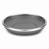 Engraved Aluminum Kiddush Cup with Silver Base and Matching Plate