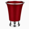 Engraved Aluminum Kiddush Cup with Silver Base and Matching Plate