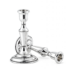 Elegant Mid-Sized Filigree Silver Candlesticks with Matching Tray